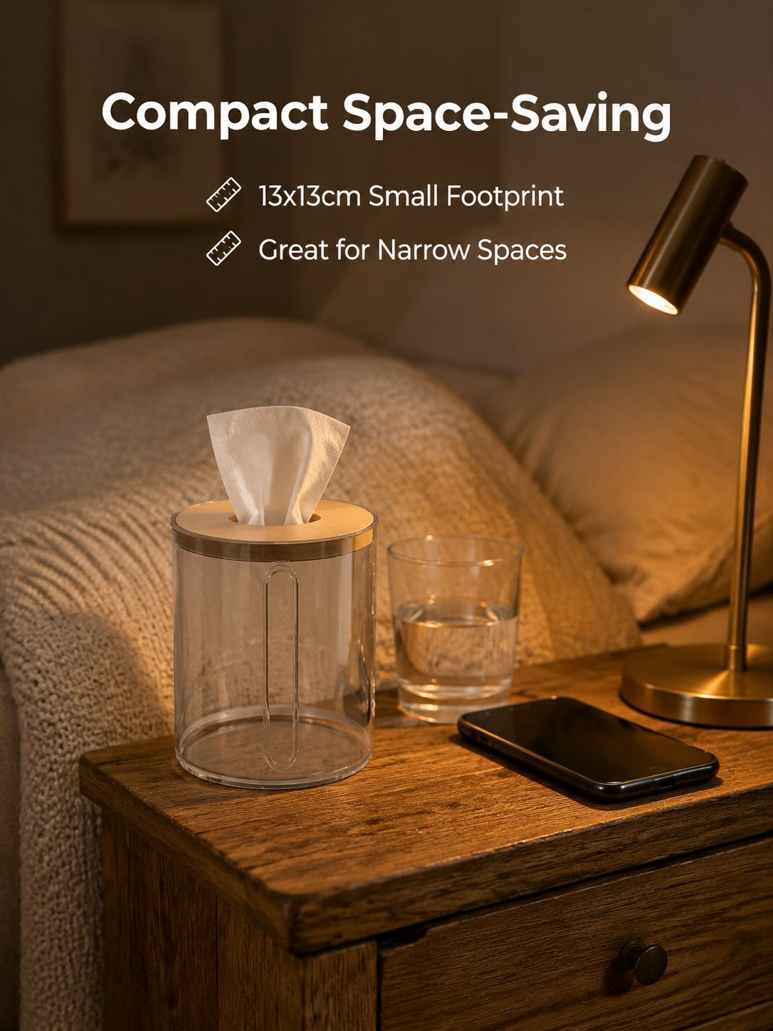 Multifunctional Tissue Box and Paper Roll Holder