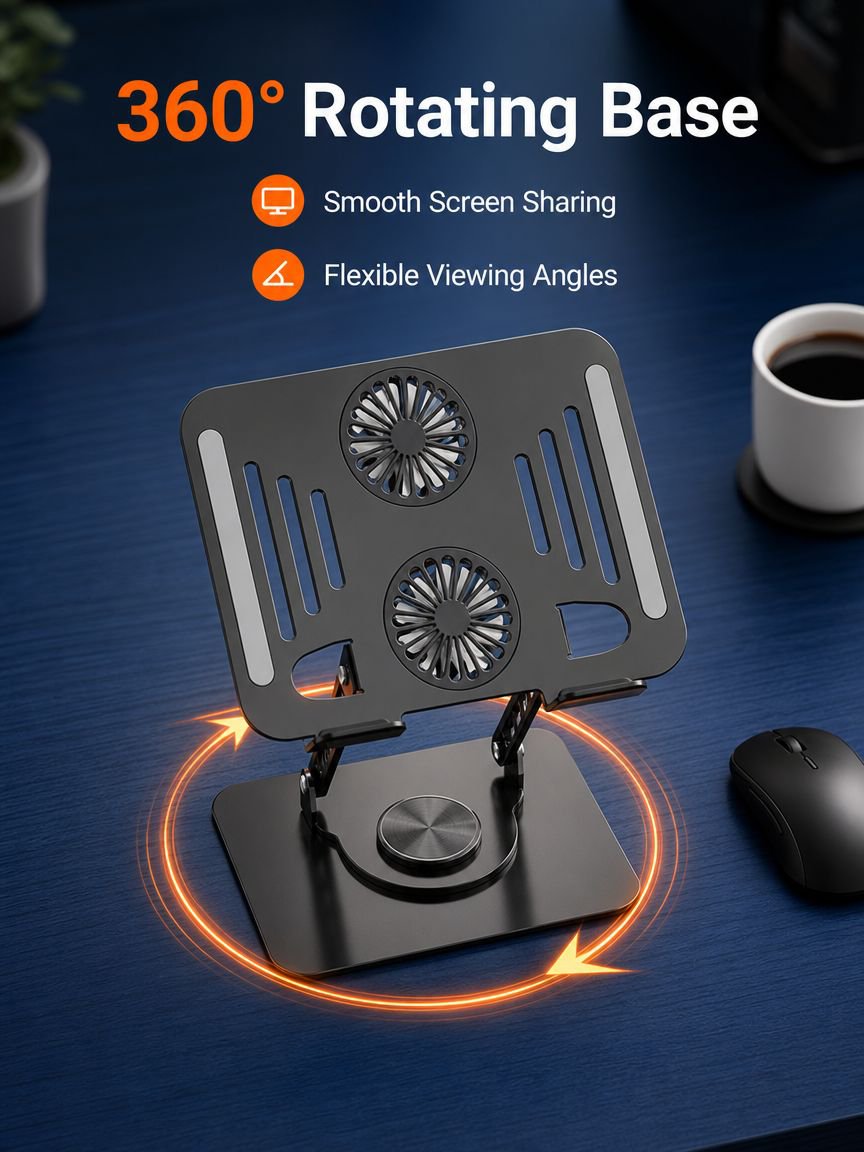Ultra-Lightweight Portable Laptop Cooling Pad