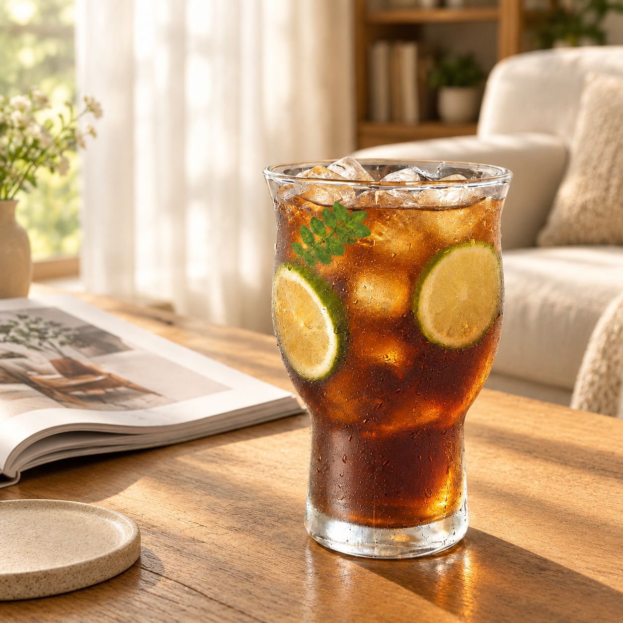 Wide Mouth Glass Beverage Cup