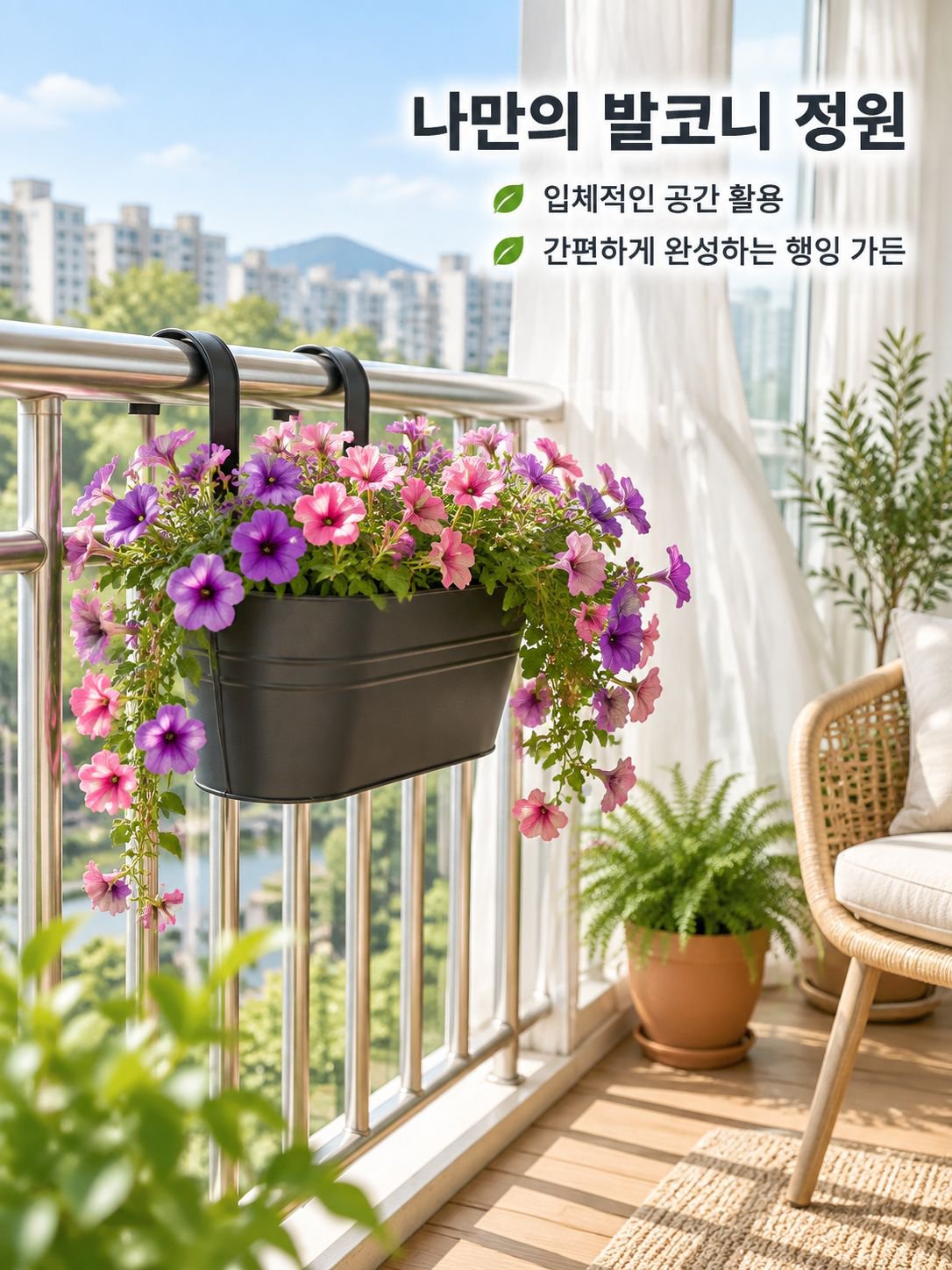 단조 철제 걸이형 양동이
