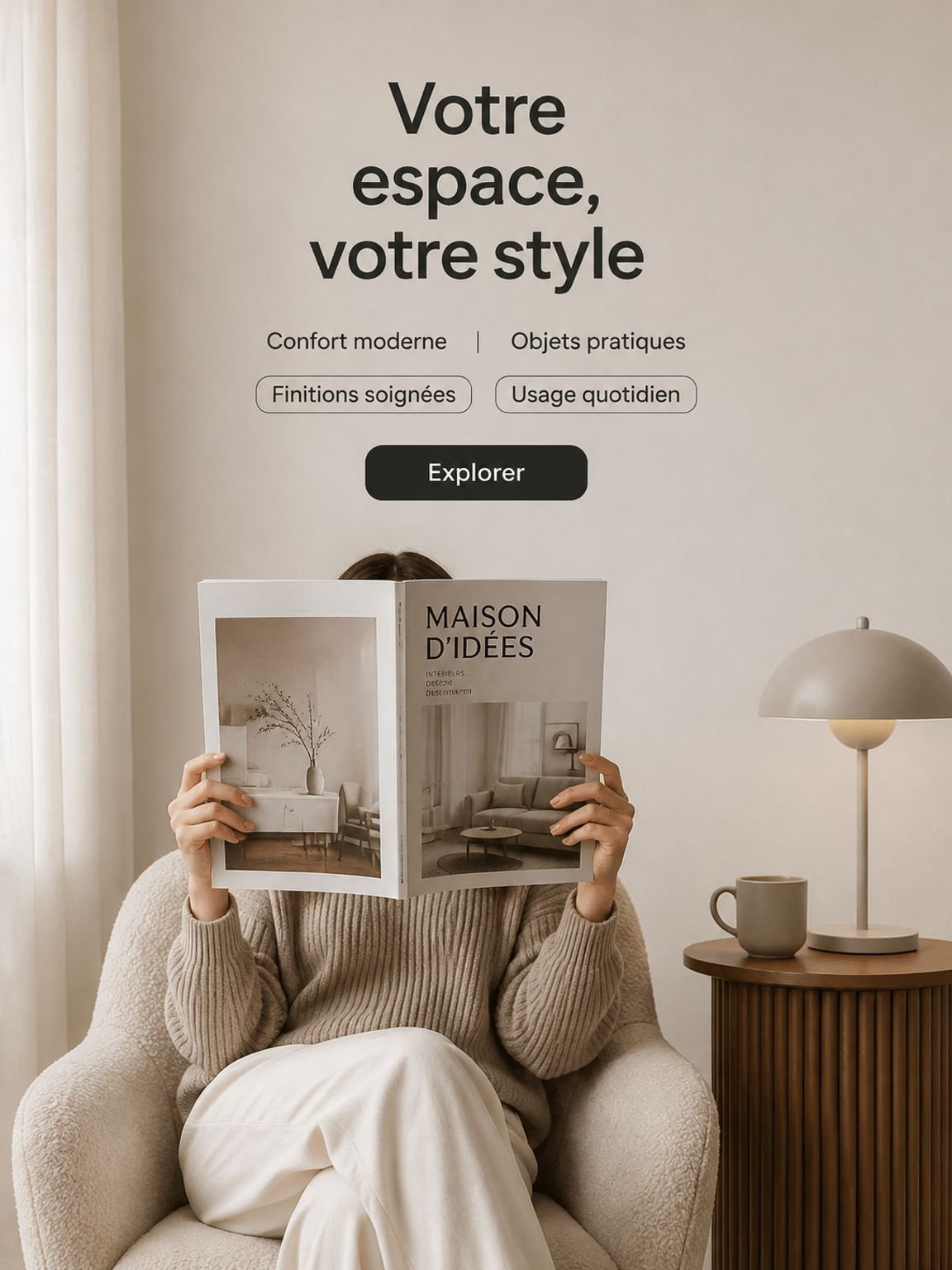 La clarté au cœur du foyer.
