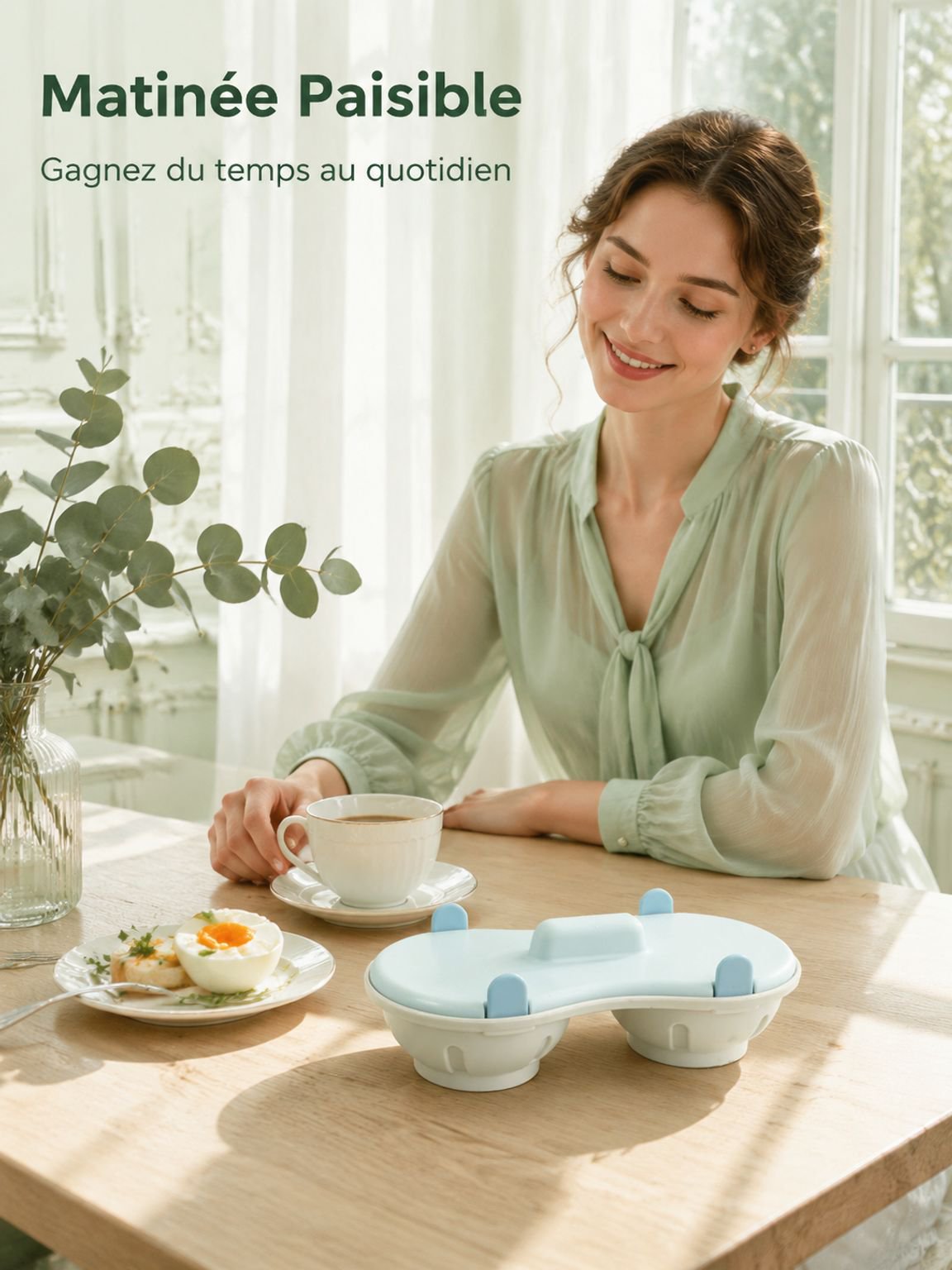 Cuiseur d'œufs micro-ondes, gadget de cuisine créatif