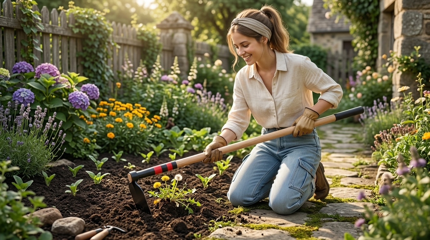 Forged Garden Weeding Hoe