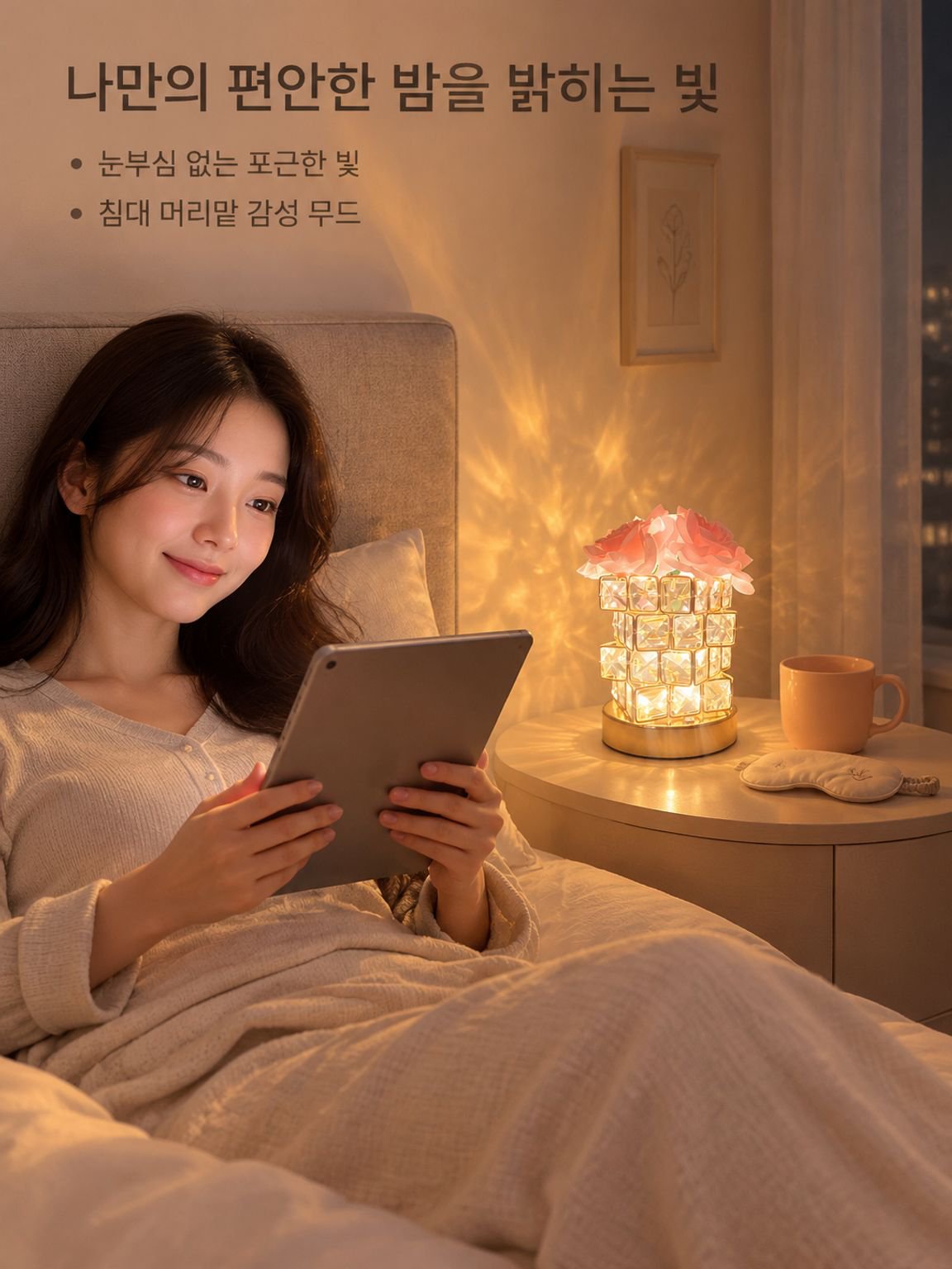LED 로즈 무드등