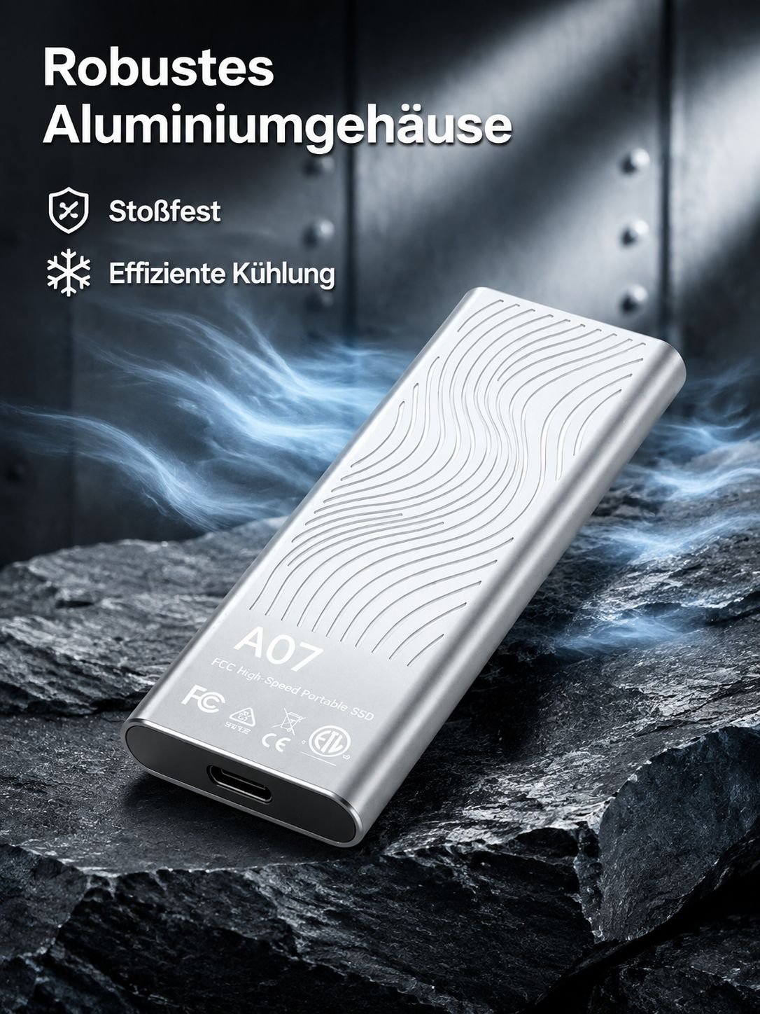 32TB Hochgeschwindigkeits-SSD Externe Festplatte aus intelligentem Aluminiumlegierung für PC/Mac