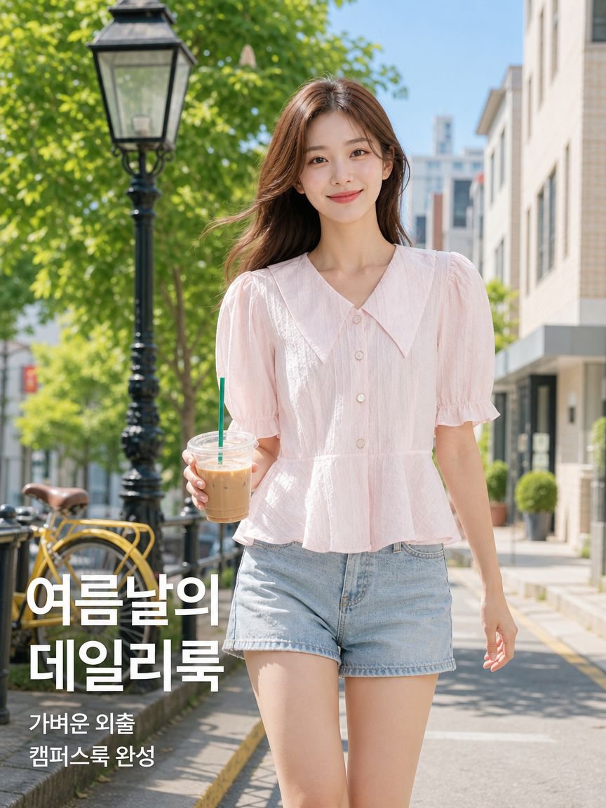 여름용 플러스 사이즈 반팔 셔츠 허리 라인으로 복부를 가리고 슬림해 보이는 청소년 스타일 셔츠