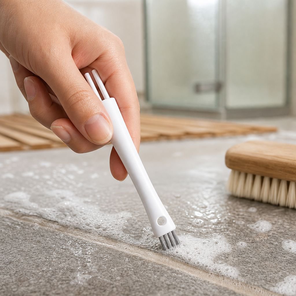 Double-Ended Groove Brush Household Floor Cleaner