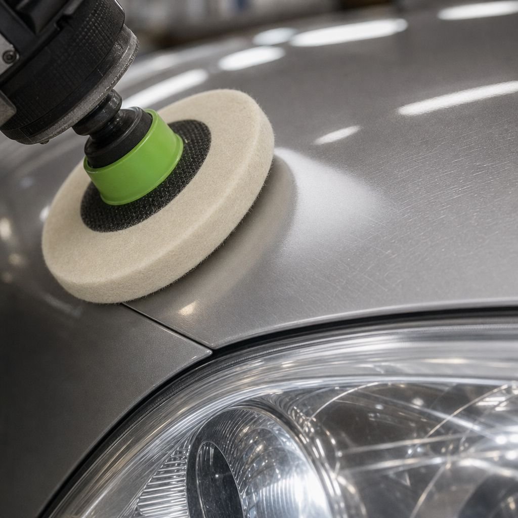 Durable wool felt pad for long-lasting car care