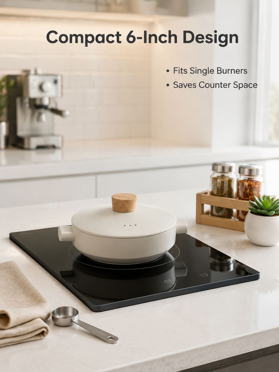 2-in-1 Ceramic Pot with Steamer Basket