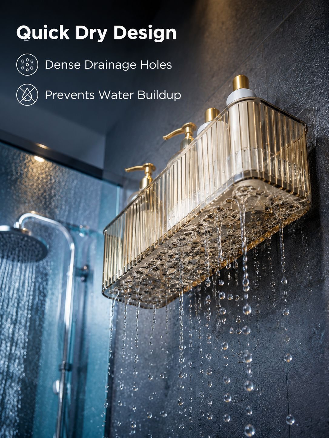 Transparent Drainage Multi-Functional Bathroom Storage Box