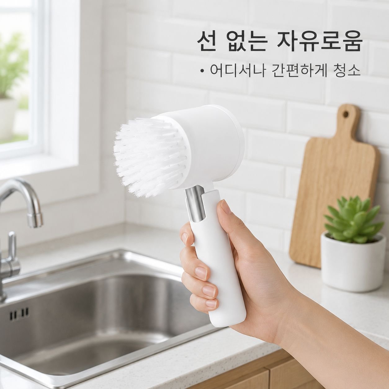 휴대용 무선 다기능 청소 브러시