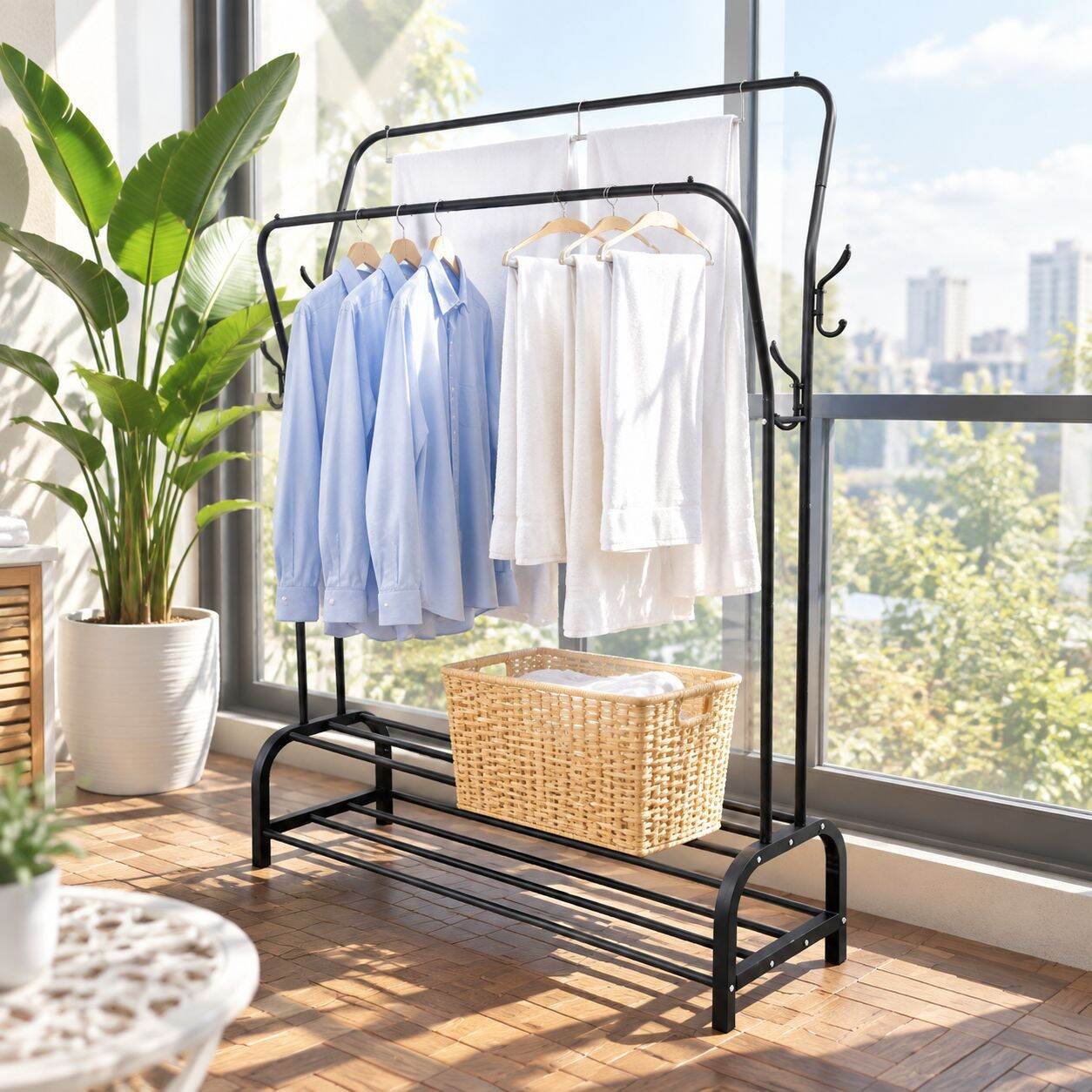 Clothes neatly arranged