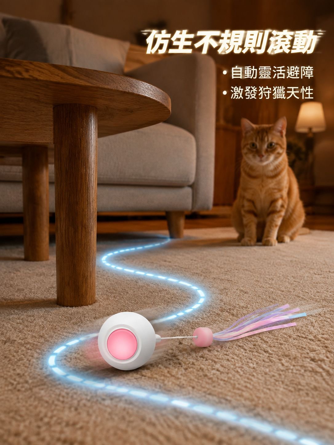 貓貓智能重力逗貓球