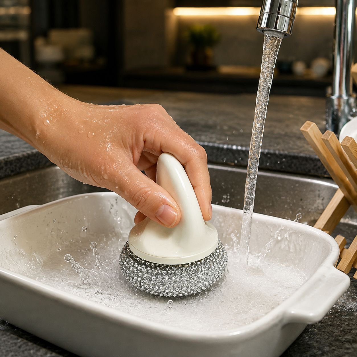 Cepillo multifuncional para ollas de cocina 