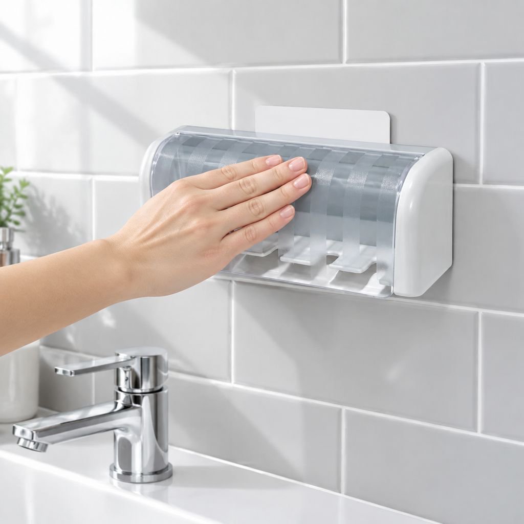 Easy to install toothbrush holder for home