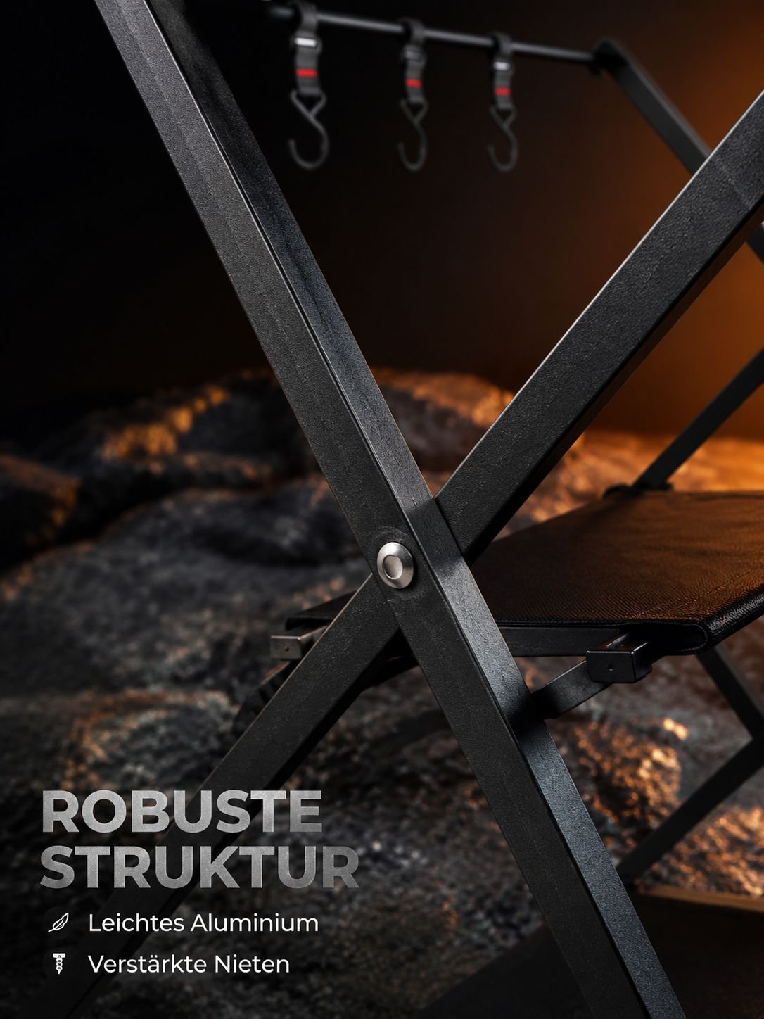 Portabel, mehrschichtiger Aluminium-Verkleinerungsregal für das Camping im Freien