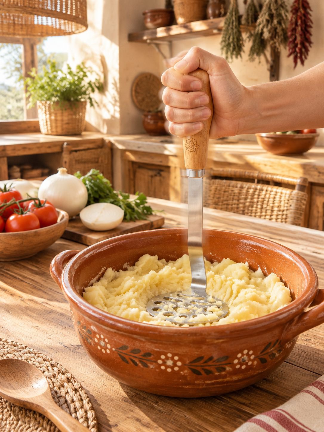 Herramienta de cocina para papas con diseño profesional
