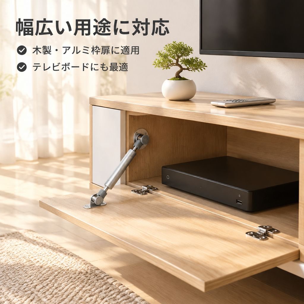 アルミフレームドア専用ソフトクローズ油圧ダンパー