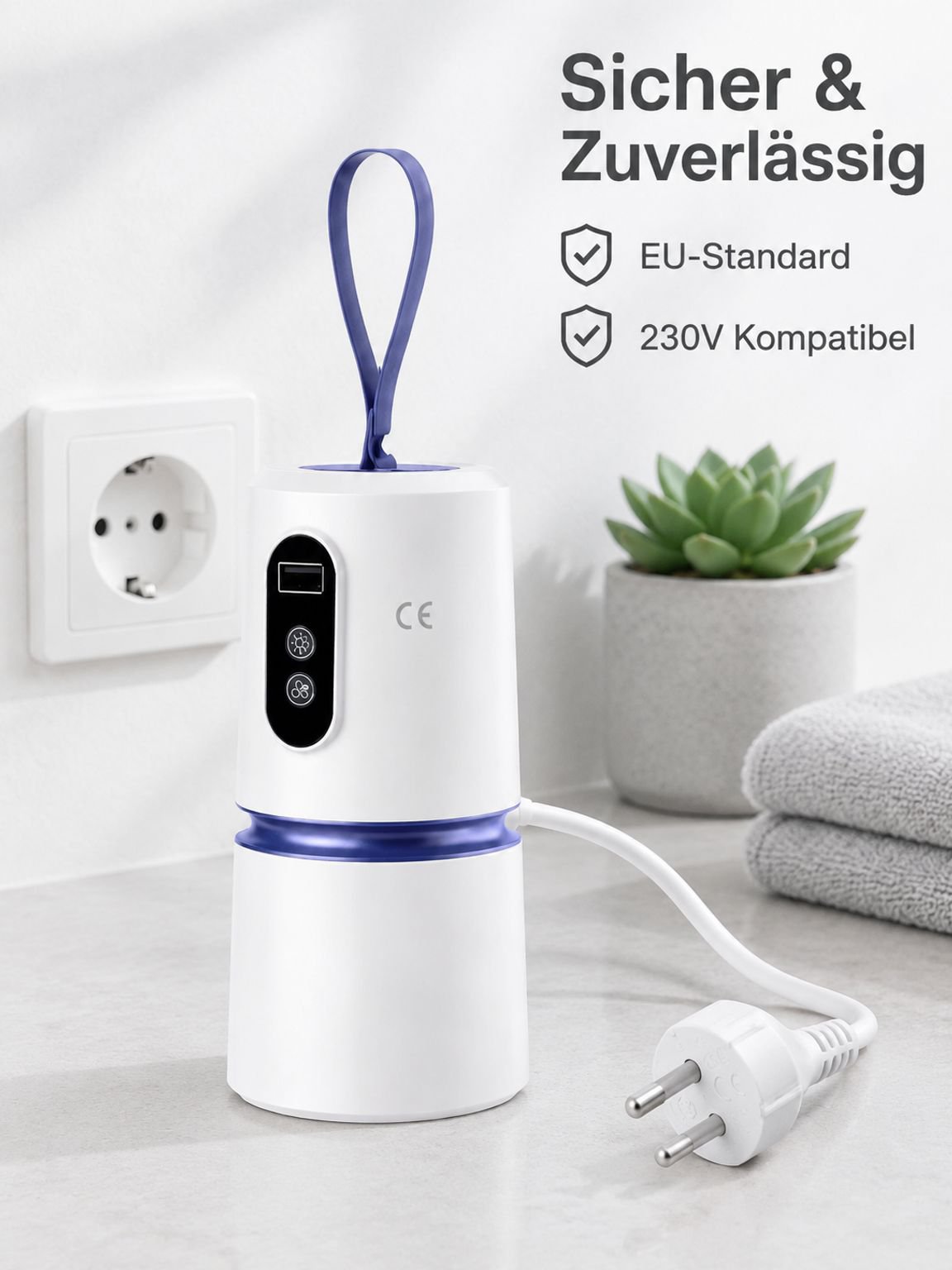 Mini-Trockner im Einsatz bei einer Reise