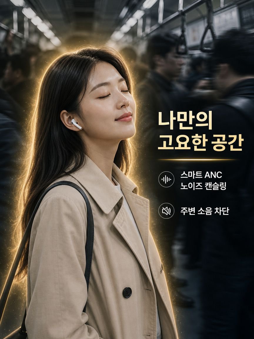 A9pro 에어팟 스마트 노이즈캔슬링 AI 통역 풀컬러 터치스크린 롱런