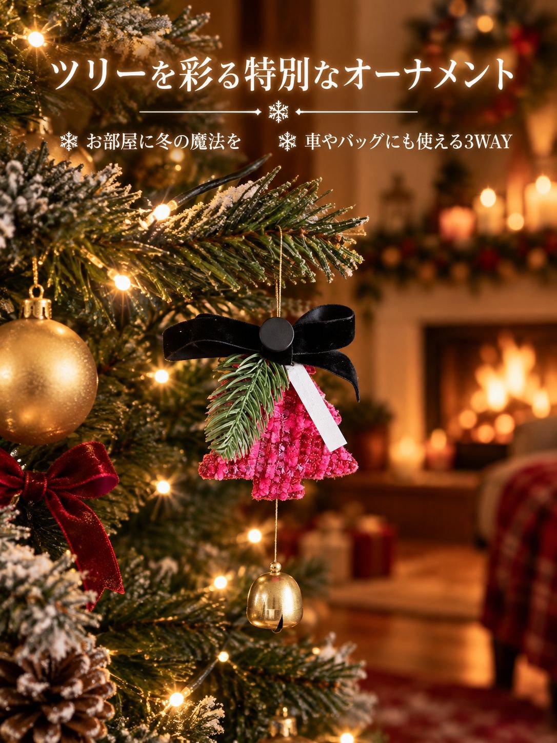 クリスマスツリーの飾り、車のオーナメント