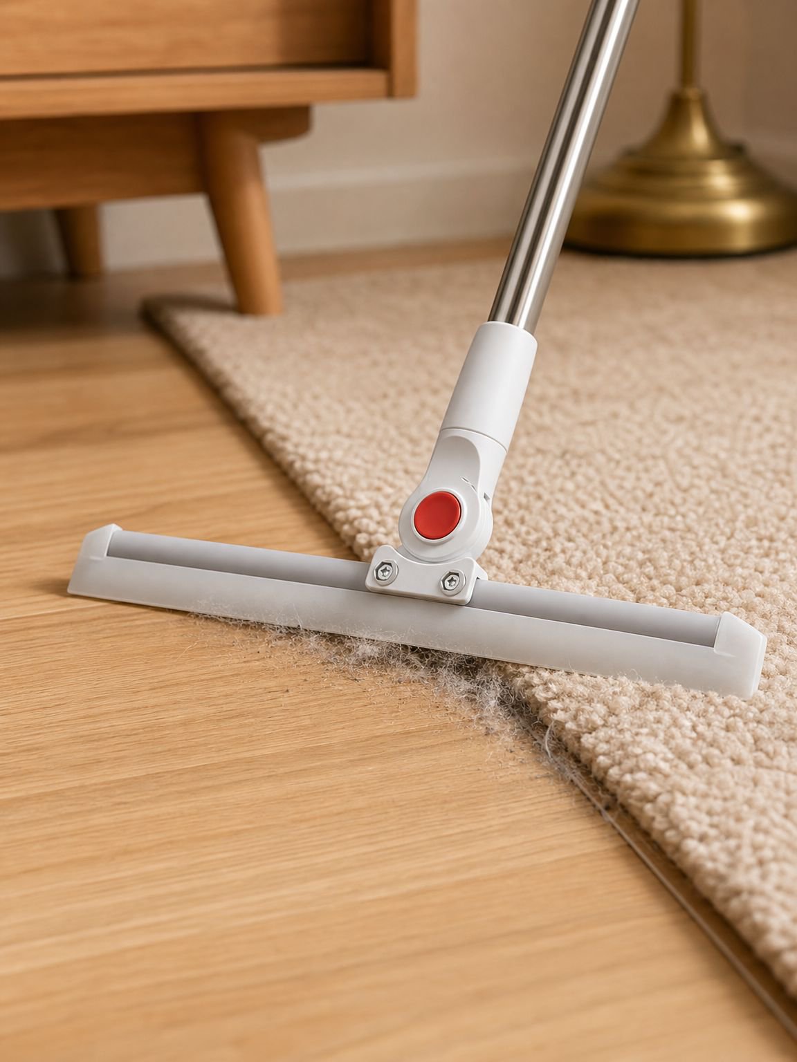 Efficient water remover squeegee for tiles