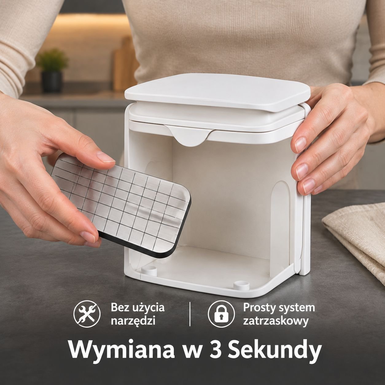 Urządzenie do krojenia w kostkę, plastry i szatkowania