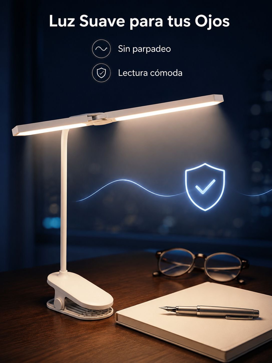 Lámpara LED para estudiantes, protección ocular