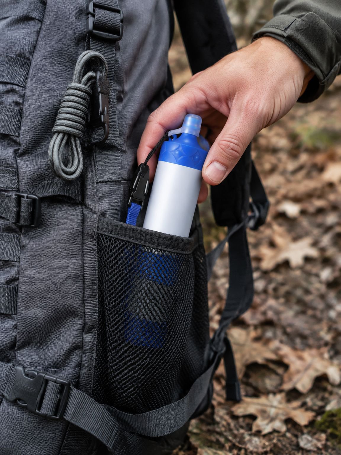 Filtre à eau portable pratique pour camping, trek et bivouac