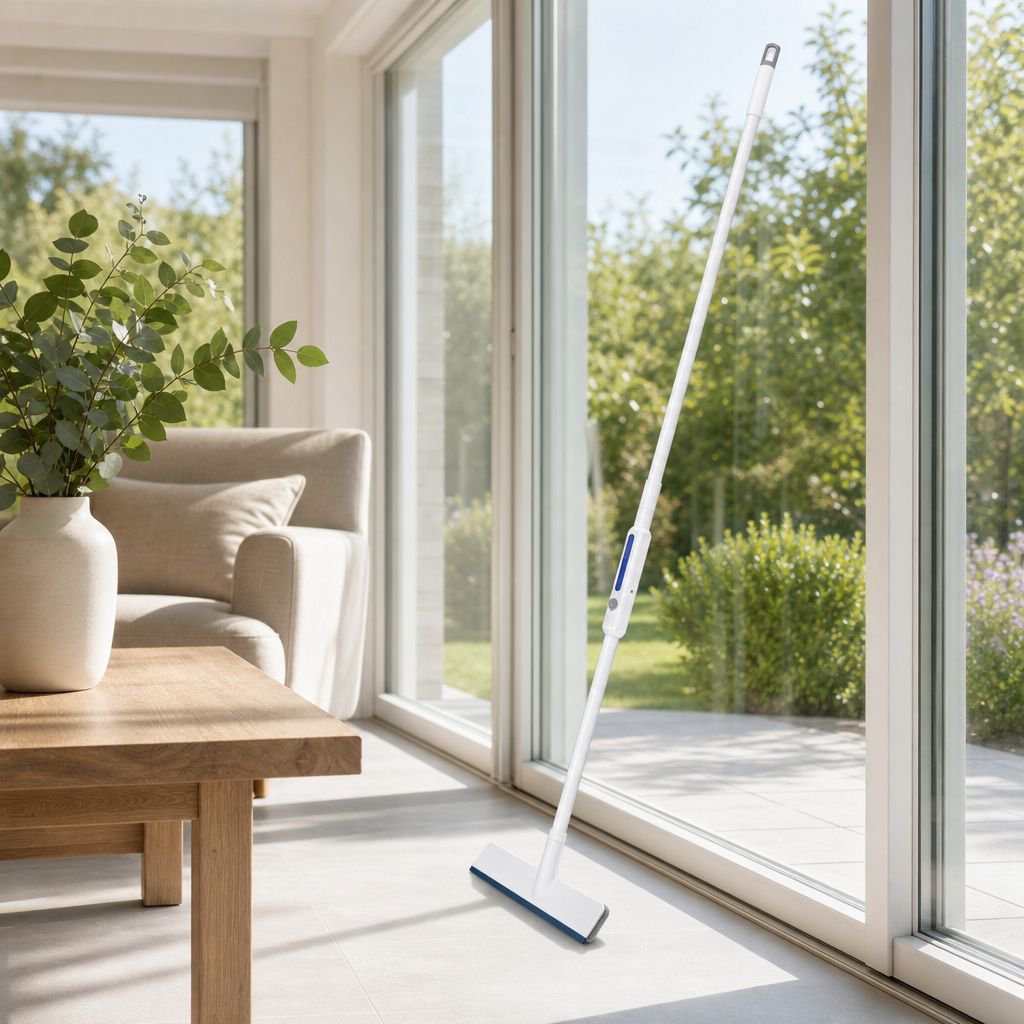 Erweiterter Glaswischer mit Wasserspray und doppelseitiger Reinigung