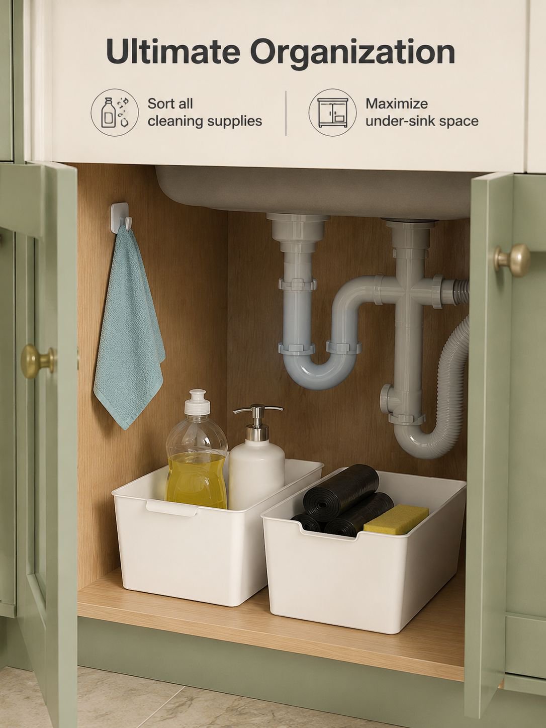 Versatile rectangular storage box for home office
