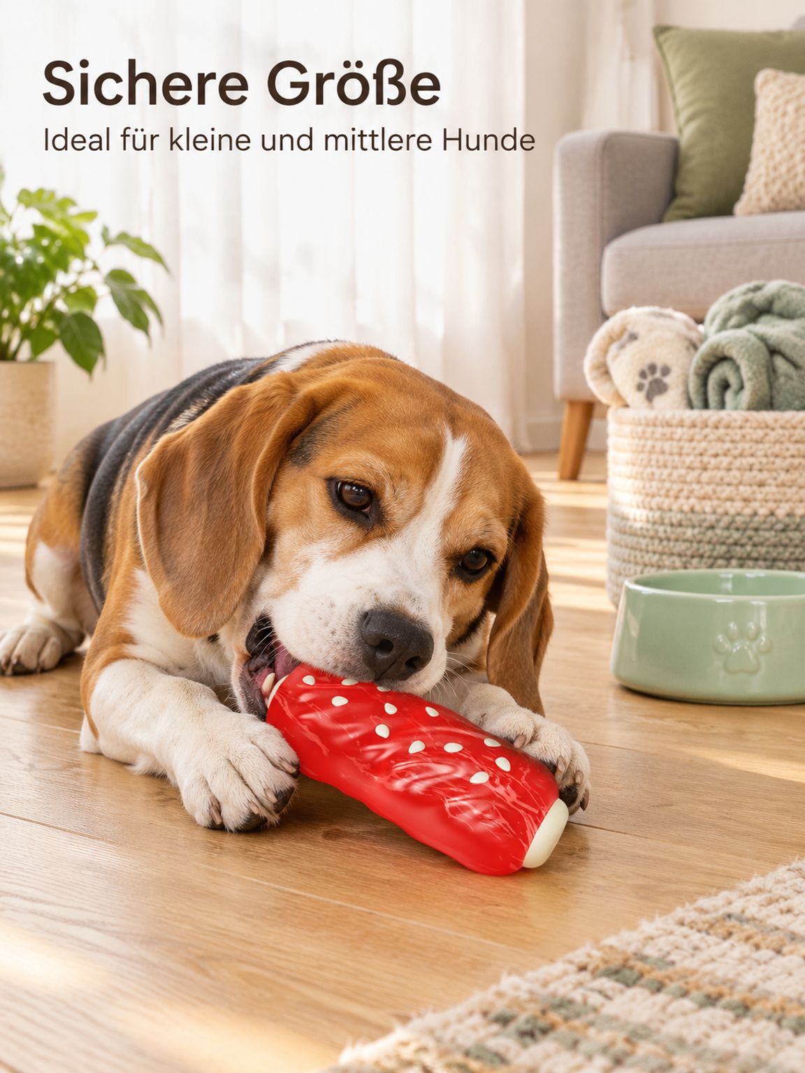 Heimtierbedarf neue Hot Dog Zahnbürste Sound Spielzeug Snacks Beißring Hundespielzeug