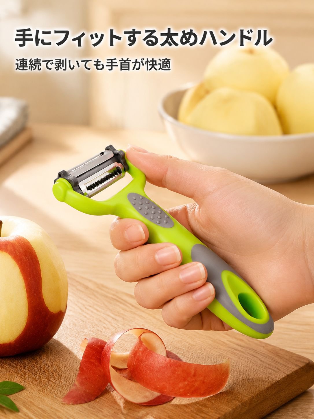 3-in-1多機能フルーツ＆野菜ピーラー