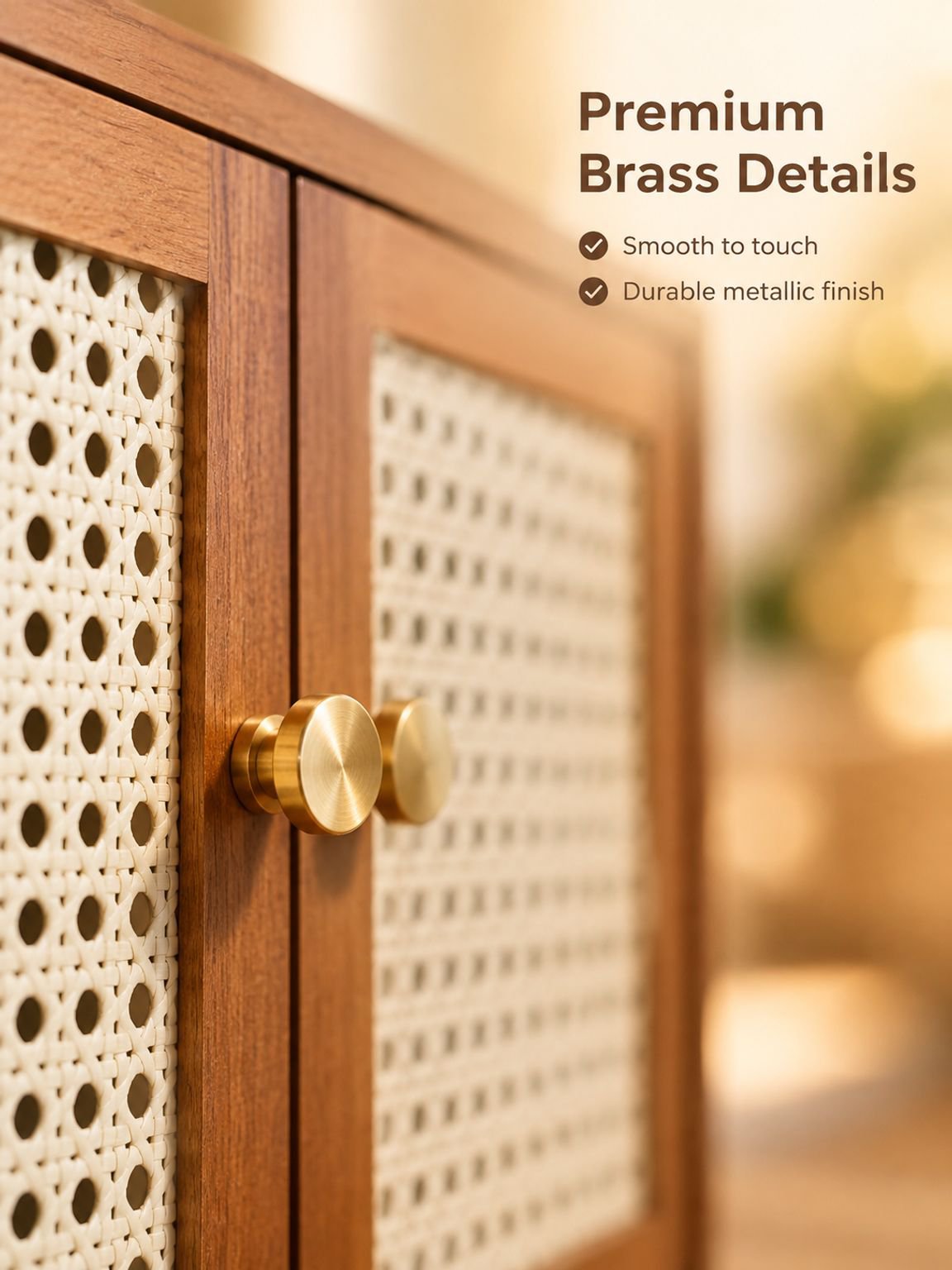 Home solid wood lattice storage cabinet