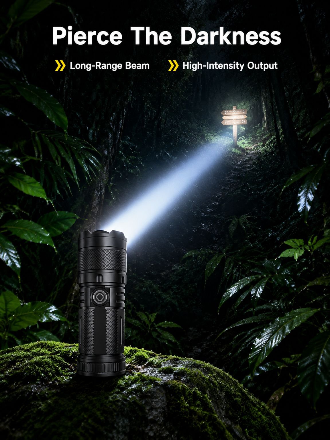 Multi-Function Long-Range High-Power Flashlight