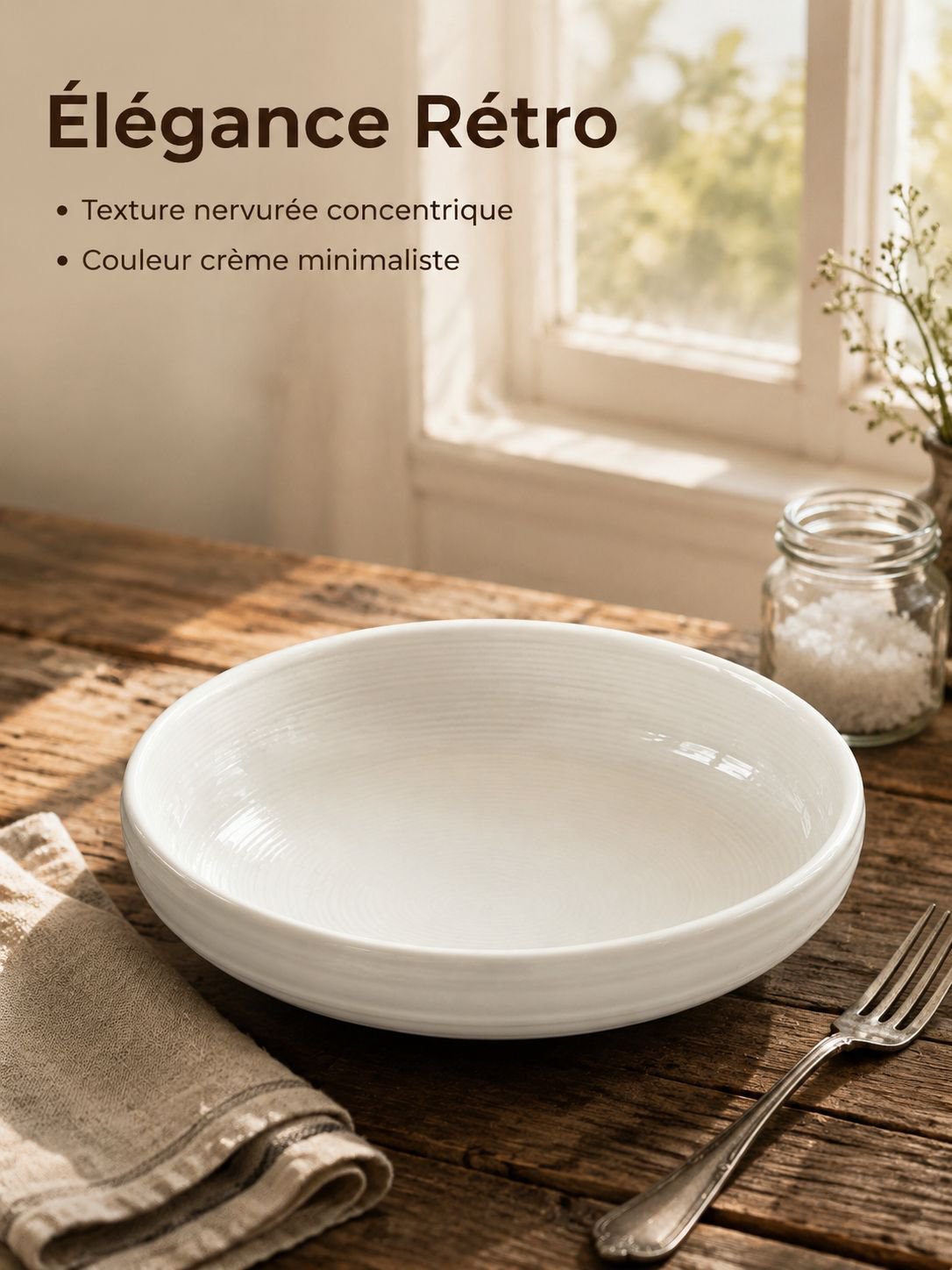 Assiette de dessert raffinée présentée sur une table élégante