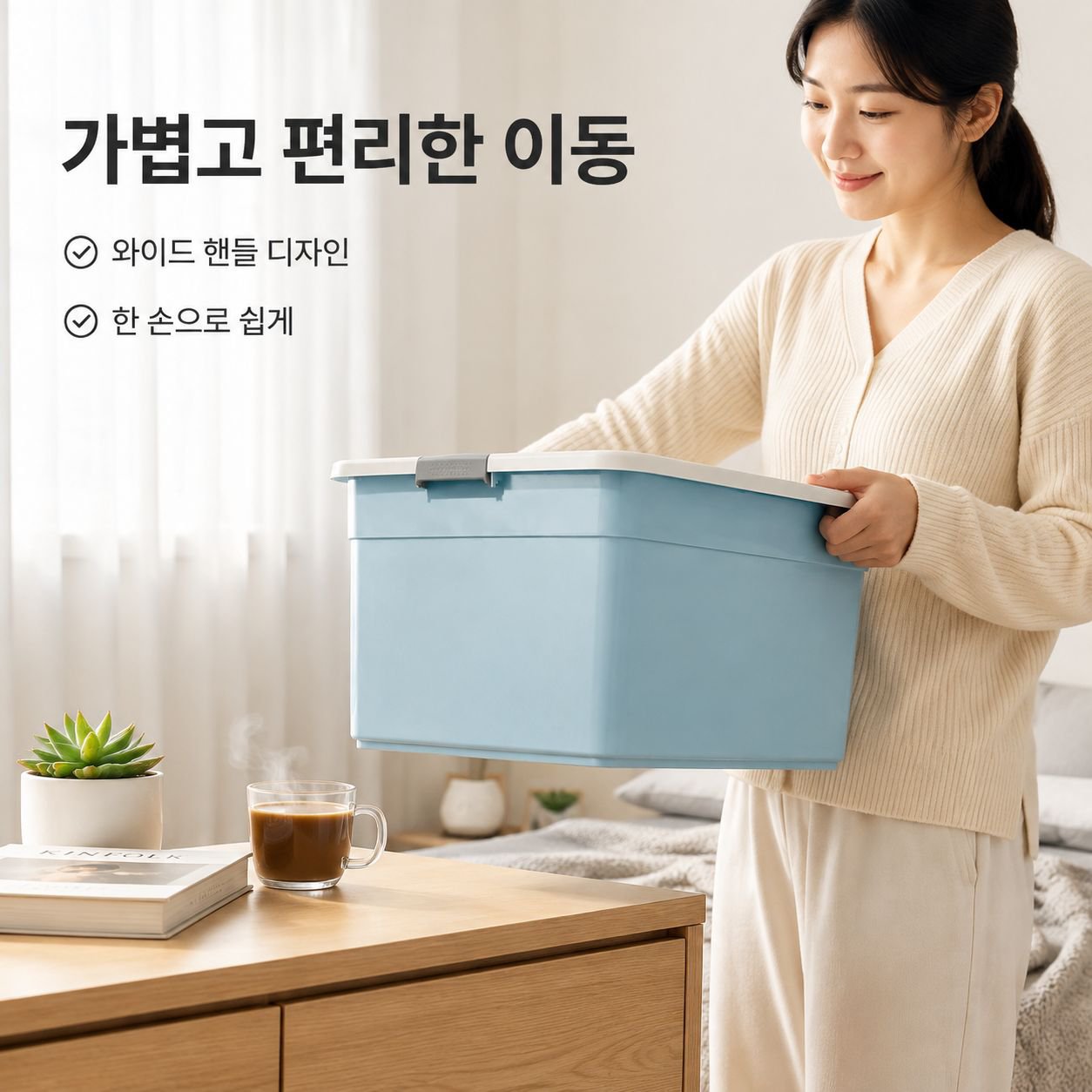 두꺼운 옷 정리함
