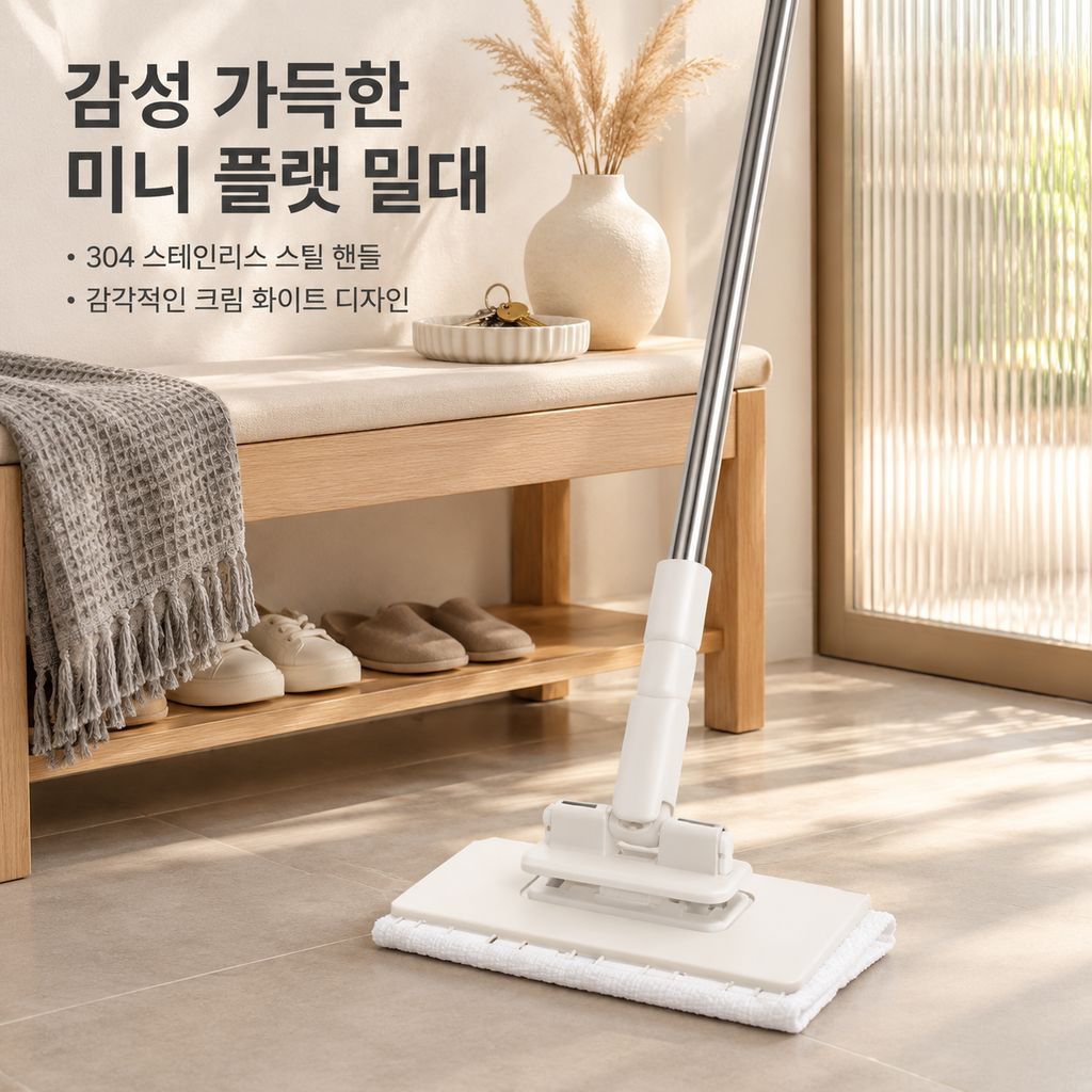 손 안 대고 간편하게 사용하는 세안 타월 밀대
