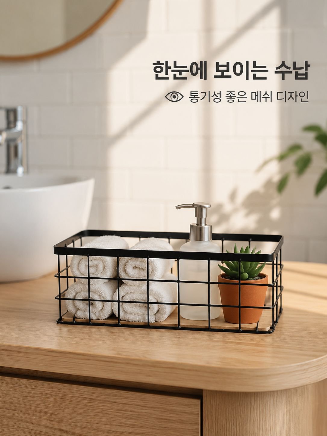 철제 수납 바구니
