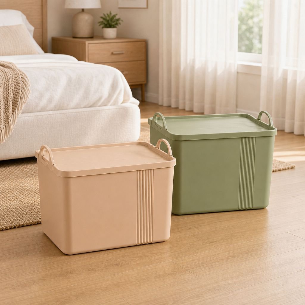 Portable PP Storage Box with Lid