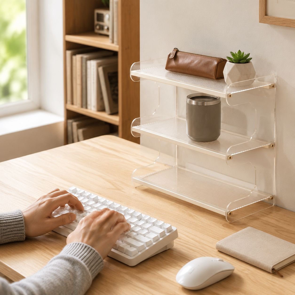 Desktop storage rack household table storage rack dining table organizer desk multi-layer bookshelf 