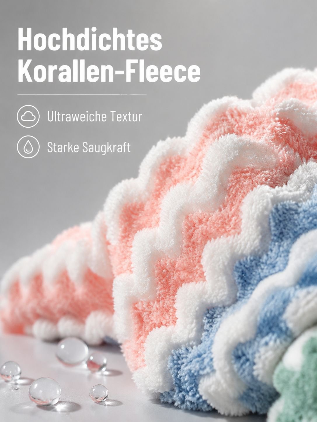 Detailansicht der weichen Korallenfaser-Struktur