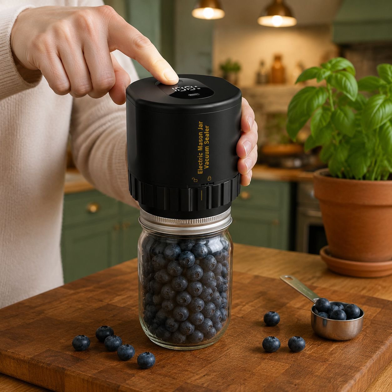 New Mason jar sealing machine, fully automatic small household food preservation machine, vacuum sea