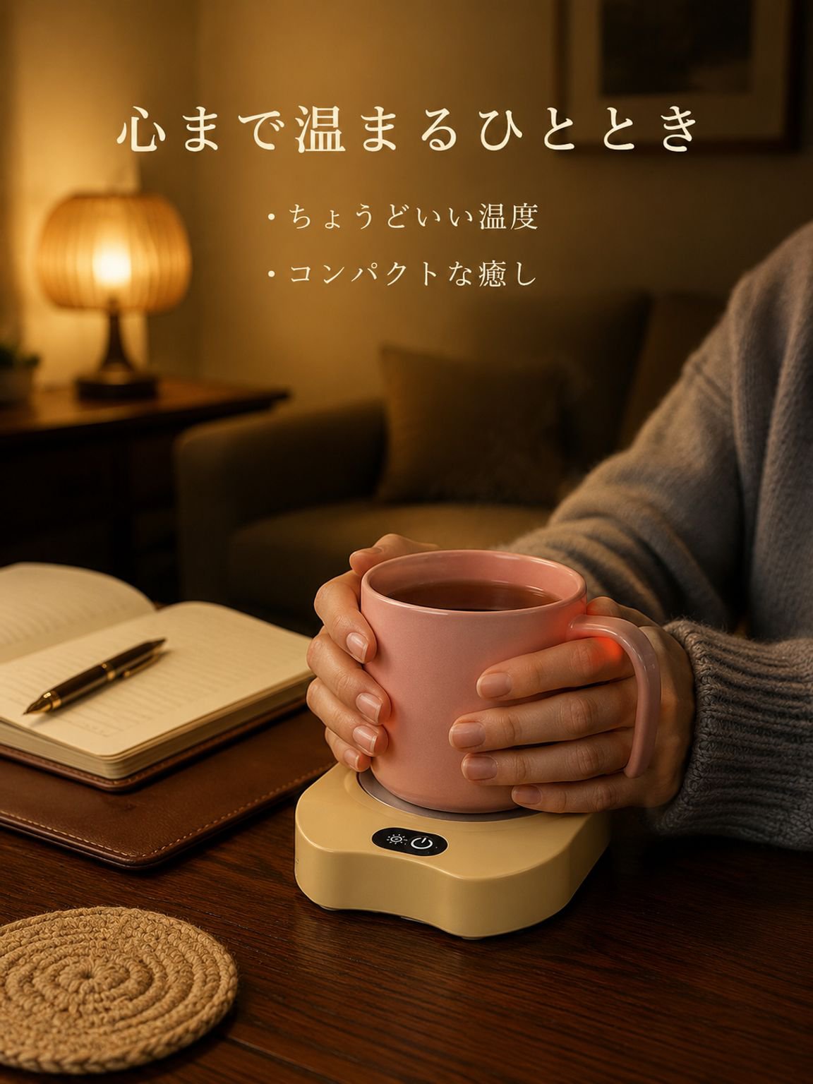 サーモスタット式加熱コースター