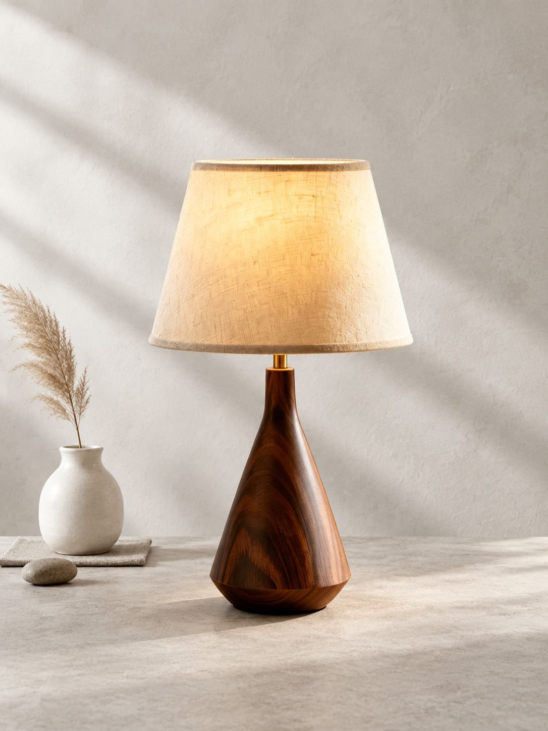 Vintage Wabi-Sabi Stil Nachttischlampe