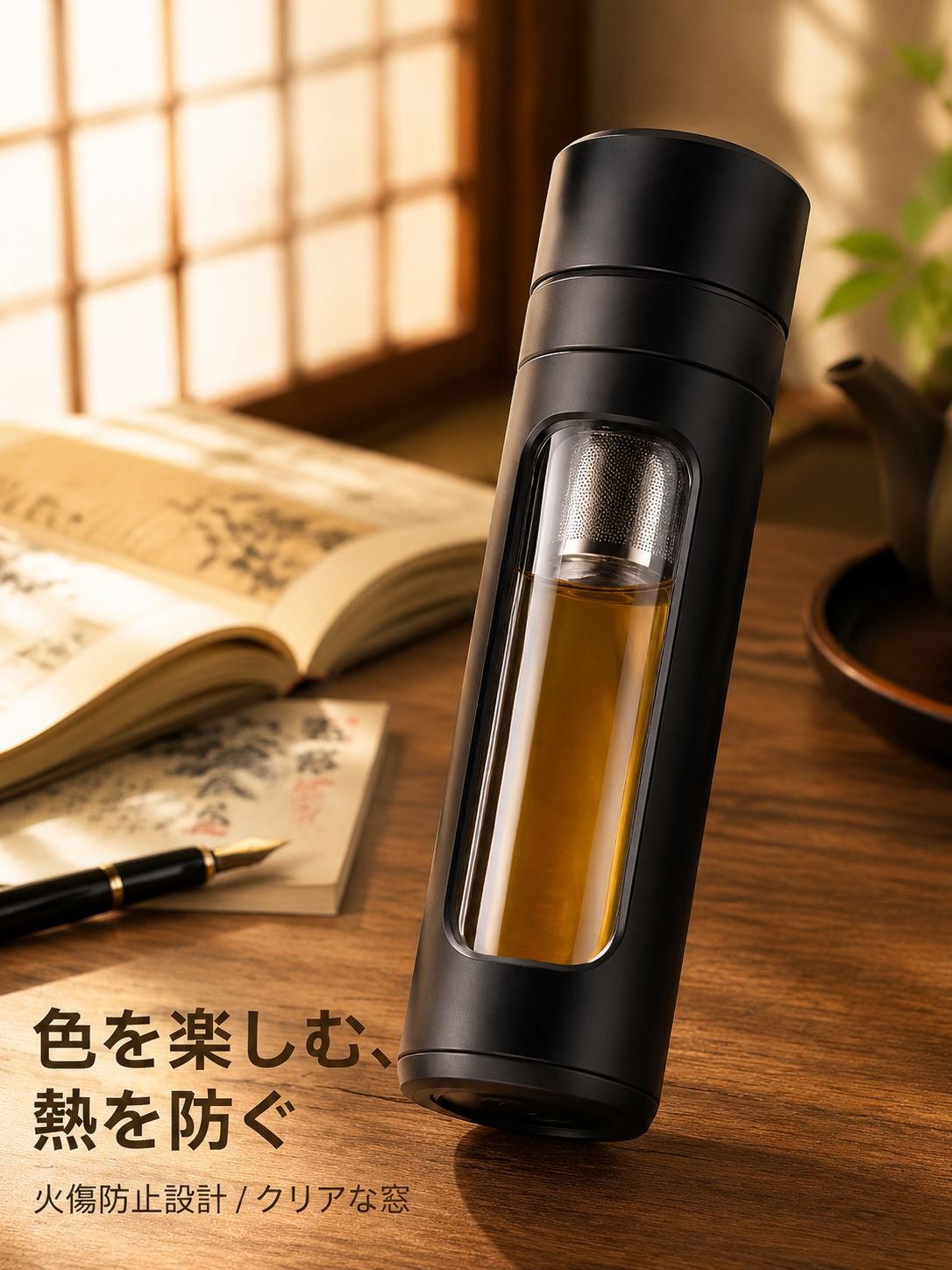 高ホウケイ酸ガラスティーポット