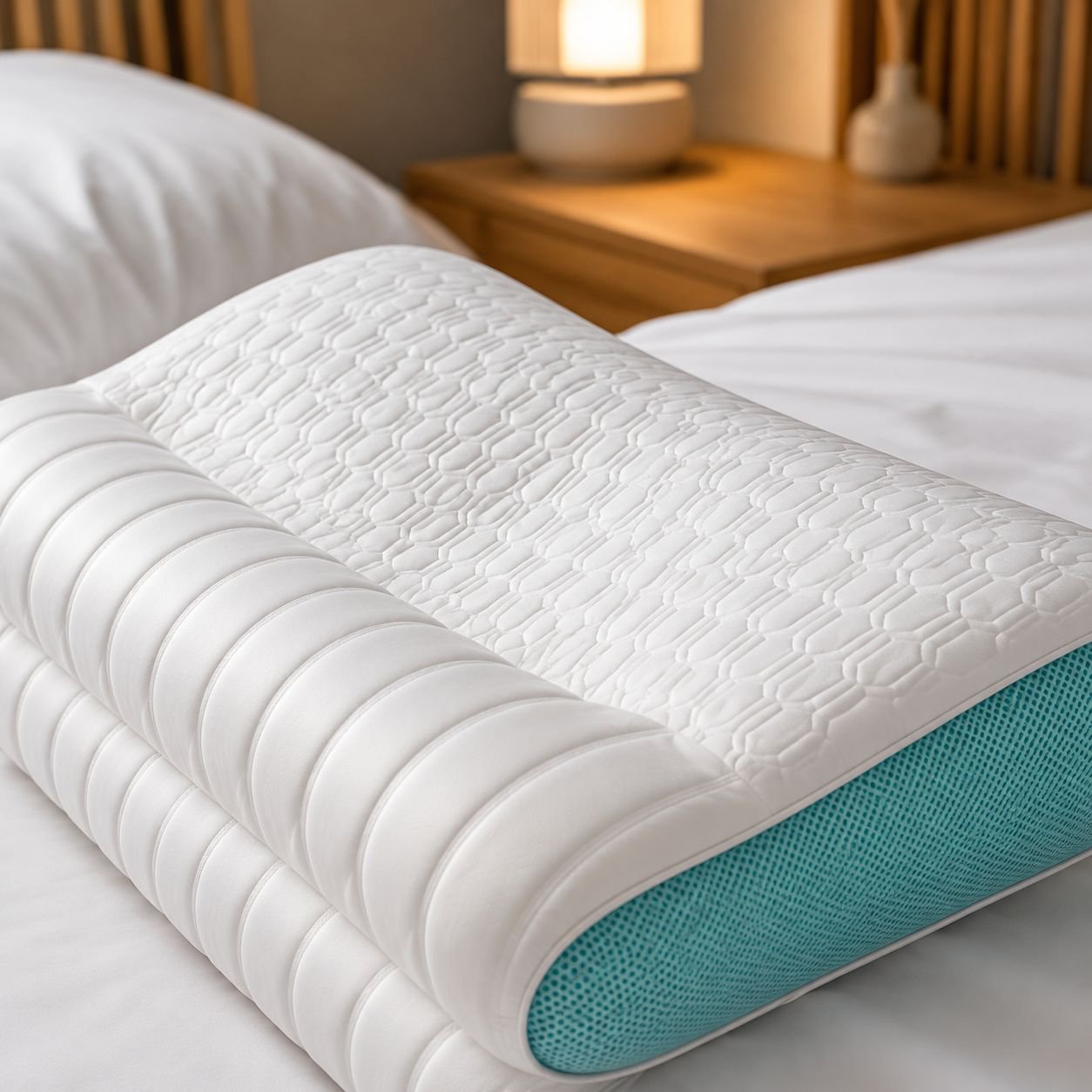 Zoned Traction Health Care Pillow Pair Neck Support Core