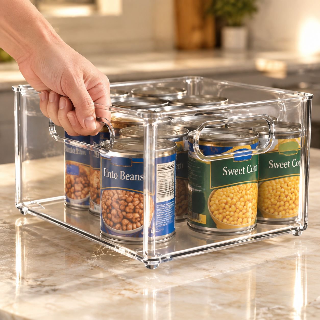 Caja organizadora para snacks y artículos pequeños