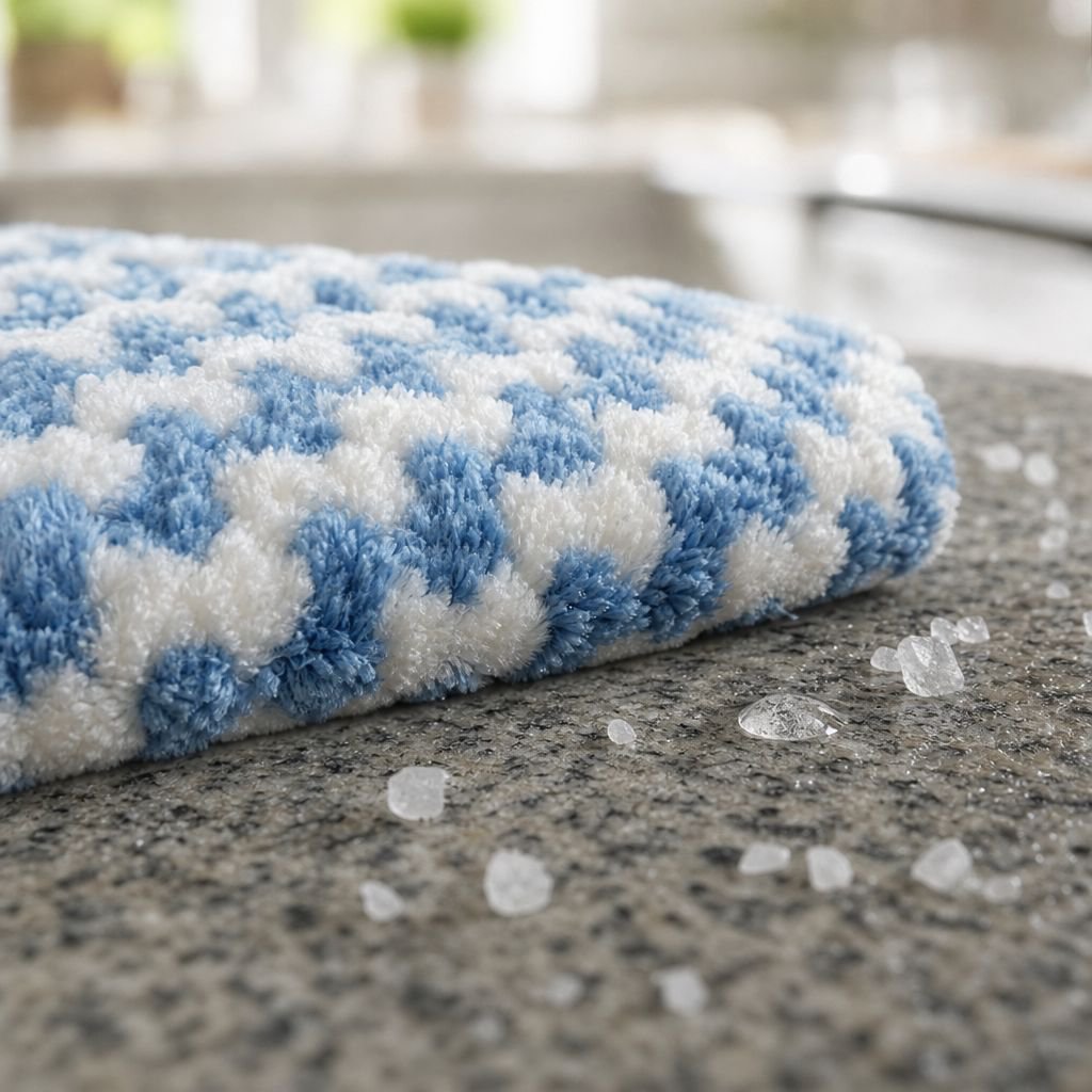 Reusable thick coral fleece towel for multi-purpose cleaning