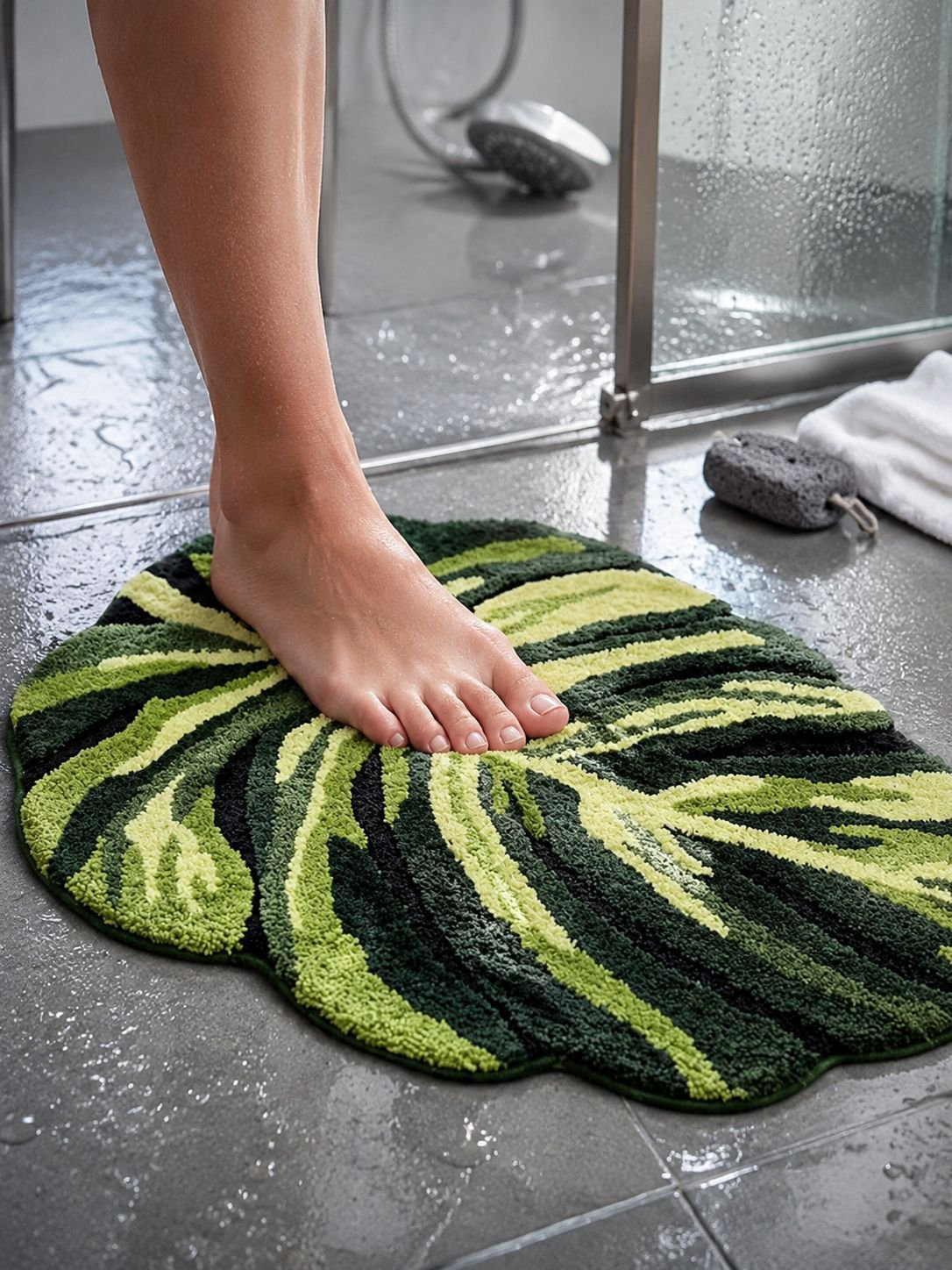 Alfombra resistente a la humedad para baño